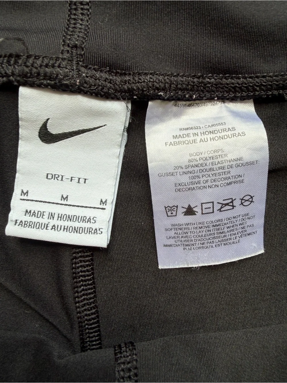 Nike Women’s Black Performance Volleyball Spandex Shorts with Swoosh Medium